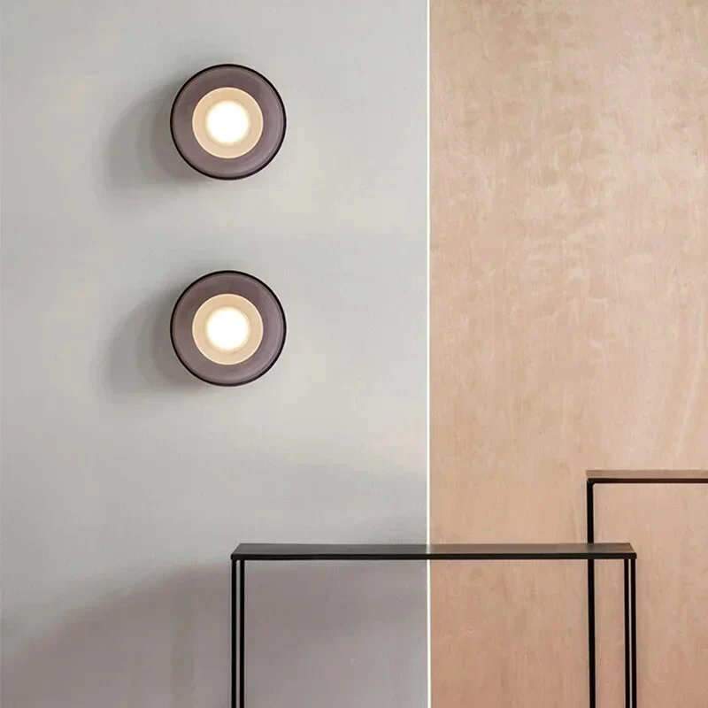 NovaNimbus - Ronde Glazen Wandlamp Selzar