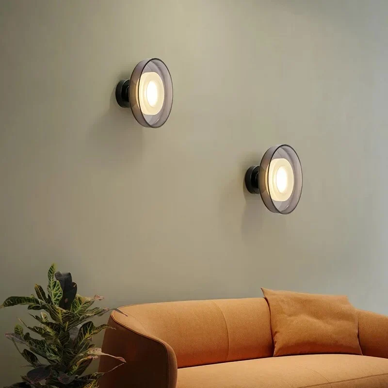 NovaNimbus - Ronde Glazen Wandlamp Selzar