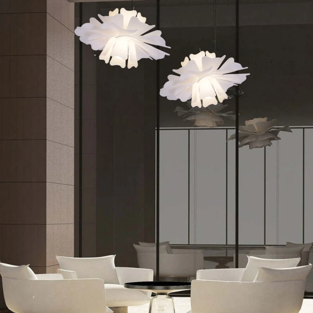 Petalia - Elegante Witte Hanglamp Metaal Selzar