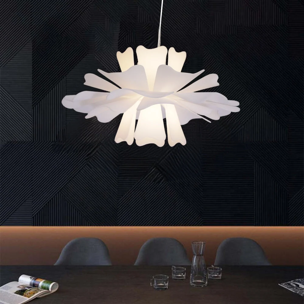 Petalia - Elegante Witte Hanglamp Metaal Selzar