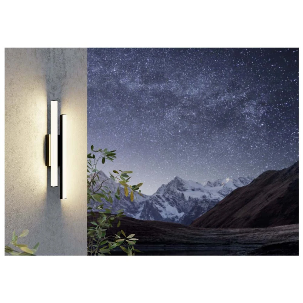 LAMP COLGANTE LINEAL NIQUEL/NEGRO LED FORNES EGLO SIEMENS