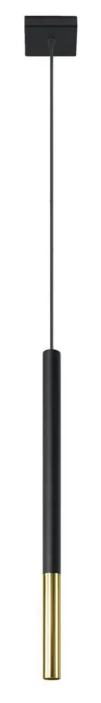 Sollux hanglamp Mozaica - 1 lichts - 8 x 100 cm - zwart goud