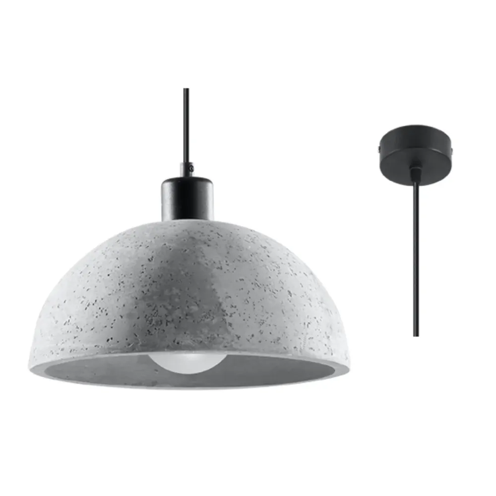 Sollux hanglamp Pablito - 1 lichts - 30 x 120 cm - grijs