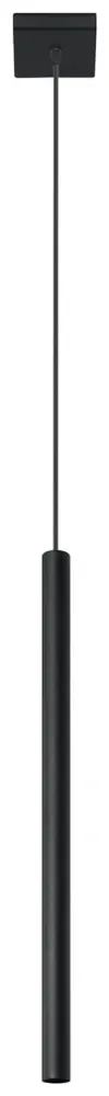 Sollux hanglamp Pastelo - 1 lichts - 8 x 100 cm - zwart