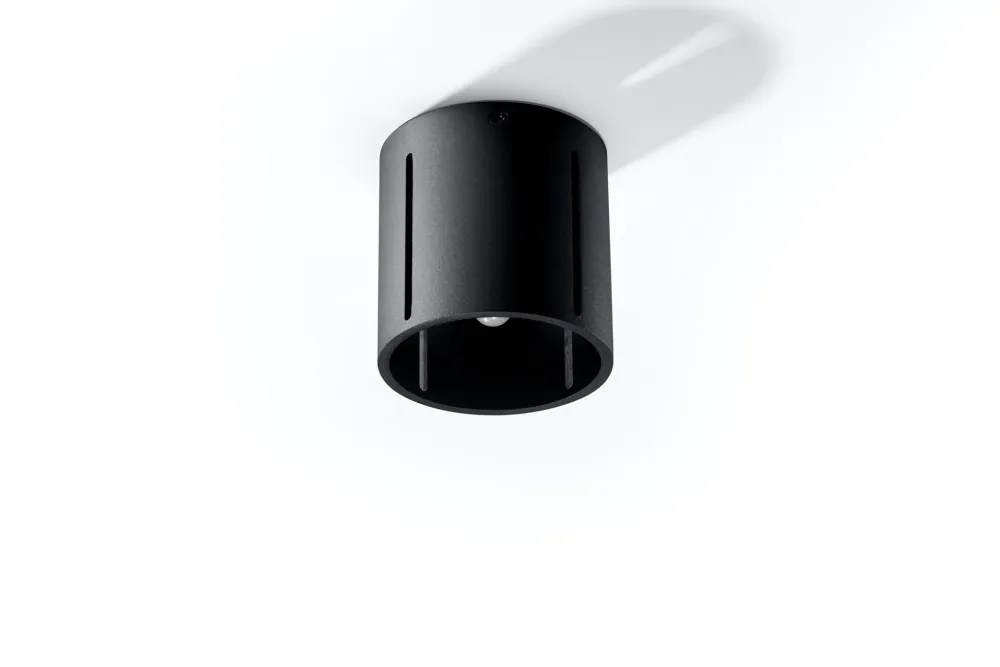 Sollux plafondlamp Inez - 1 lichts - 10 x 10 cm - zwart
