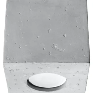 Sollux plafondlamp Quad - 1 lichts - 10 x 10 cm - grijs