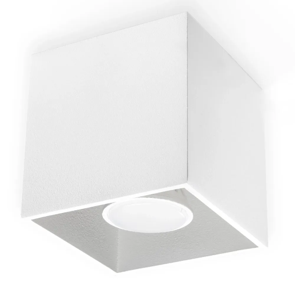 Sollux plafondlamp Quad - 1 lichts - 10 x 10 cm - wit