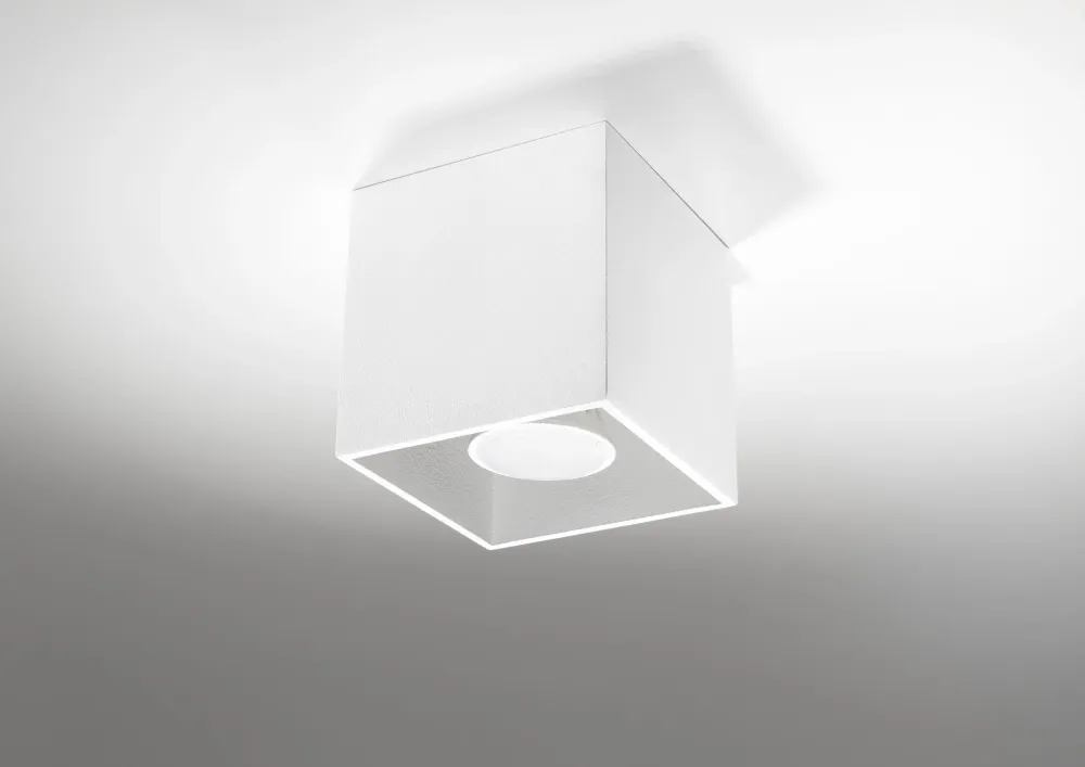 Sollux plafondlamp Quad - 1 lichts - 10 x 10 cm - wit