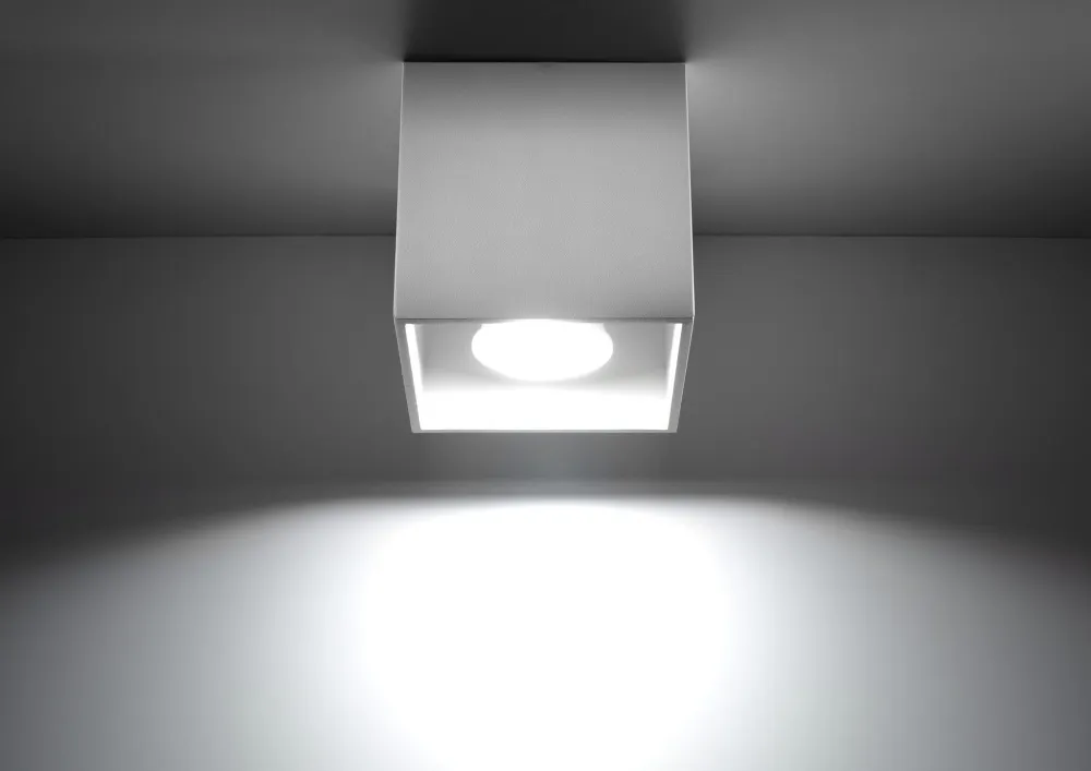 Sollux plafondlamp Quad - 1 lichts - 10 x 10 cm - wit