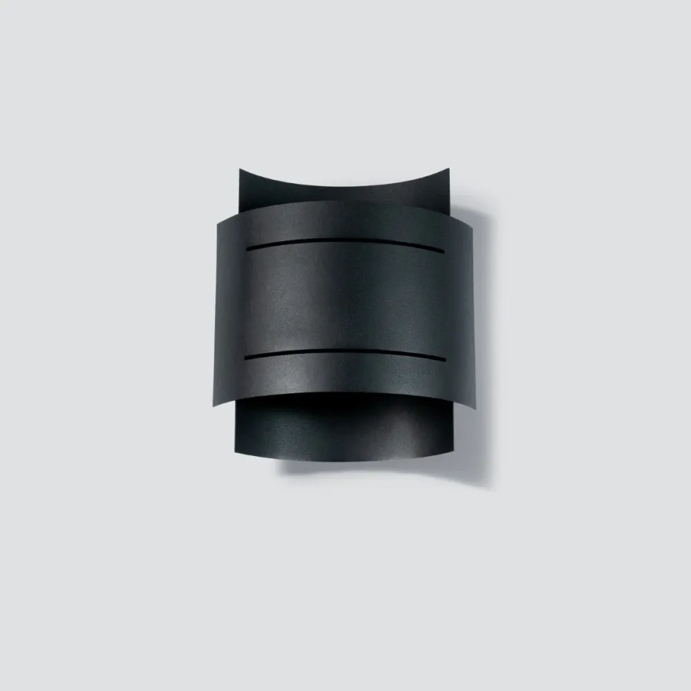 Sollux wandlamp Hestia - 1 lichts - 8.5 x 23 cm - zwart