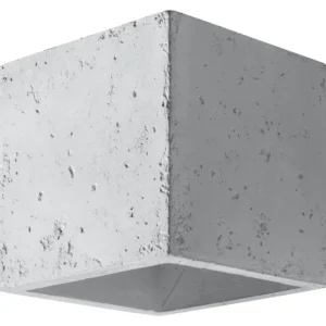 Sollux wandlamp Quad - 1 lichts - 12 x 10 cm - grijs