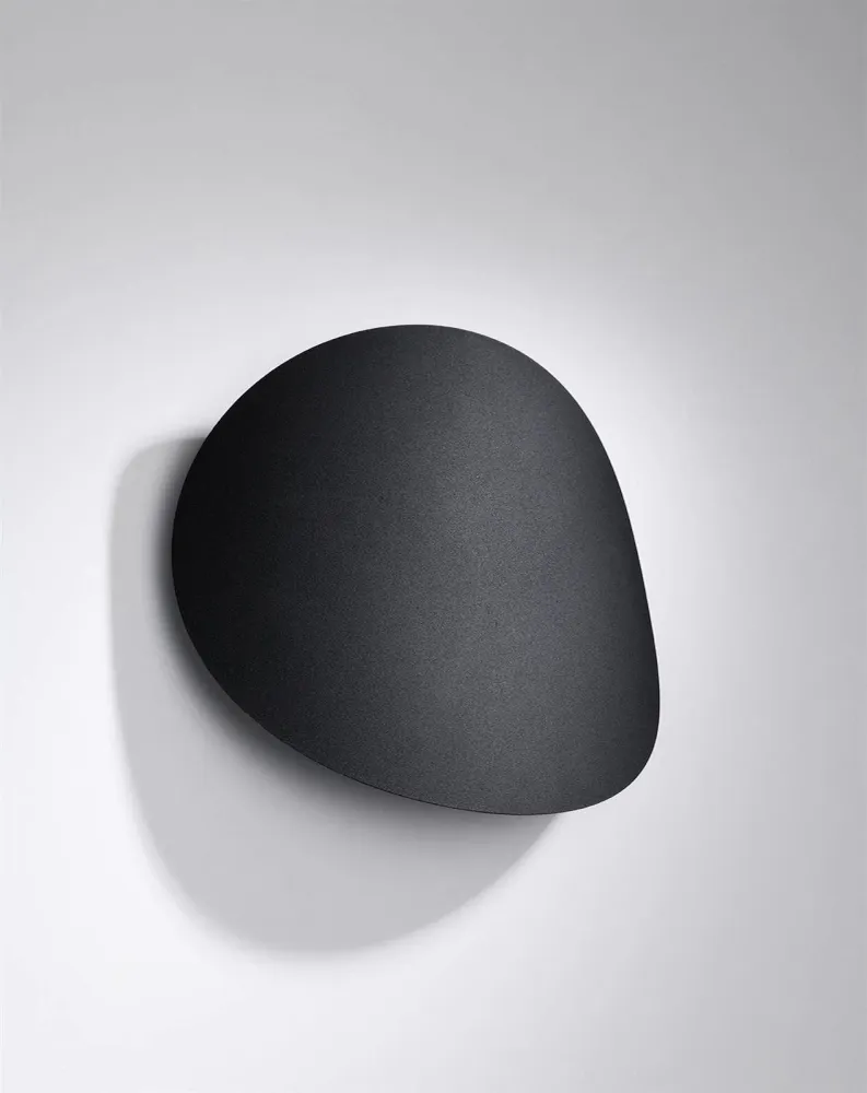 Sollux wandlamp Senses - 2 lichts - 8 x 29 cm - zwart