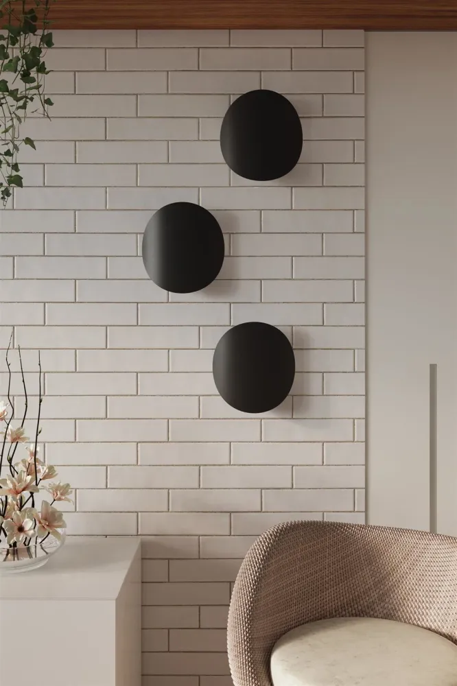 Sollux wandlamp Senses - 2 lichts - 8 x 29 cm - zwart
