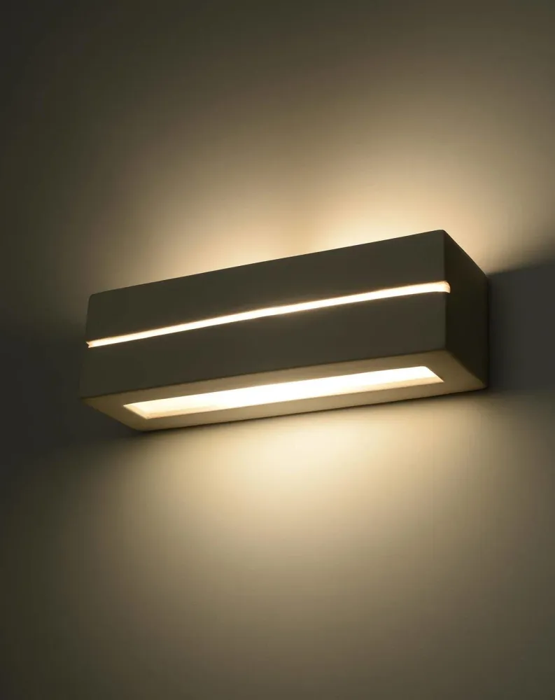 Sollux wandlamp Vega - 1 lichts - 9.5 x 9.5 cm - wit