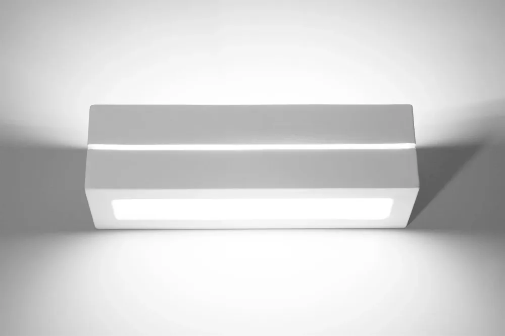 Sollux wandlamp Vega - 1 lichts - 9.5 x 9.5 cm - wit