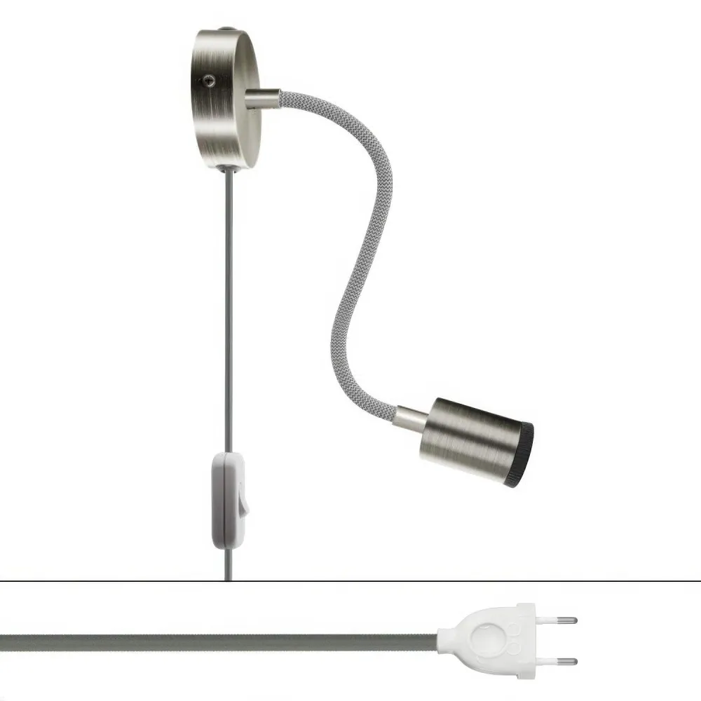 Spostaluce Flex 30 verstelbare lamp met GU1d0 spot - Mat titanium