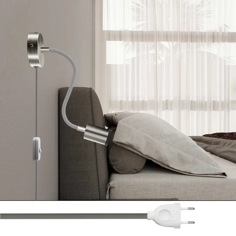 Spostaluce Flex 30 verstelbare lamp met GU1d0 spot - Mat titanium