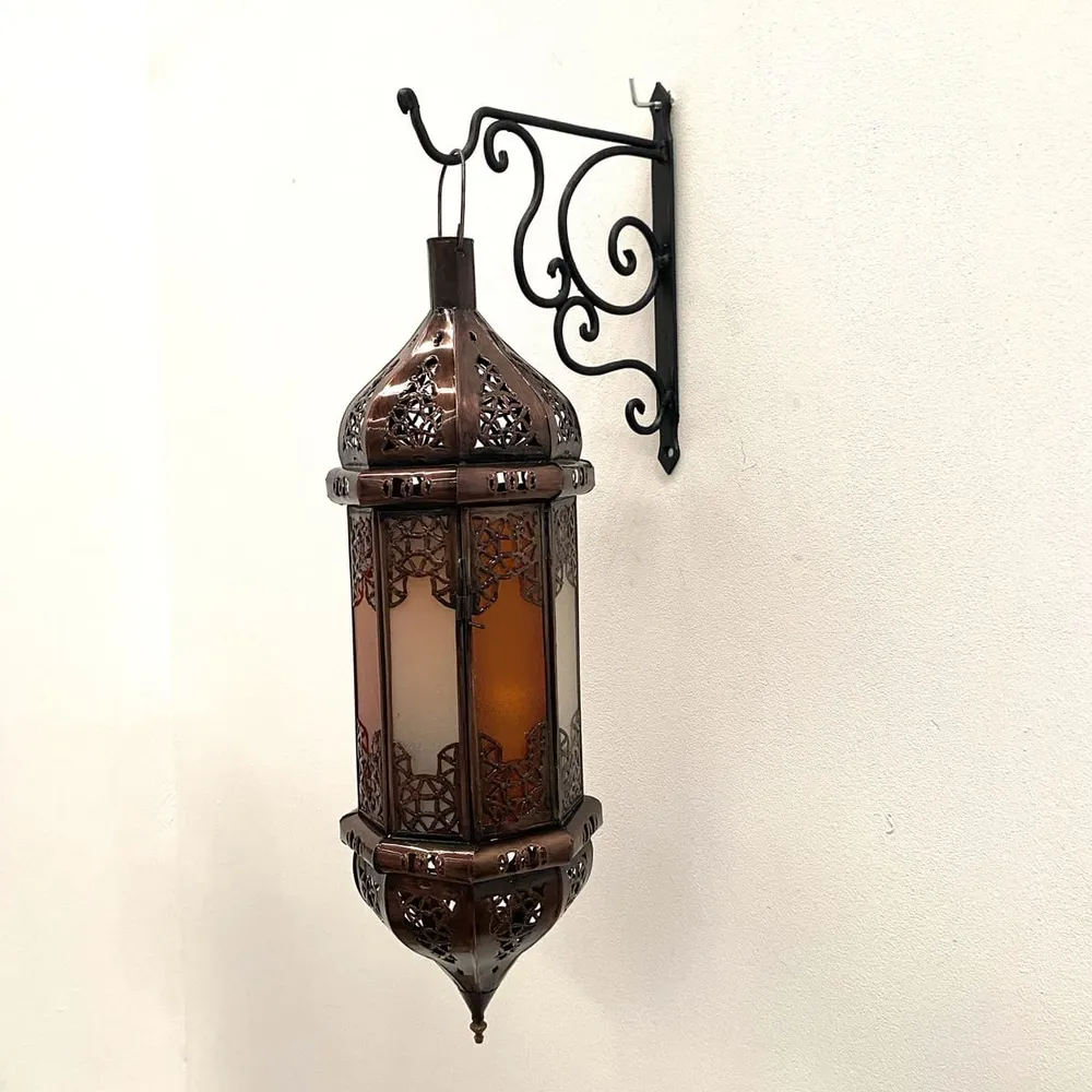 Standaard voor Arabische lampen en lantaarns smeedijzer 20 cm