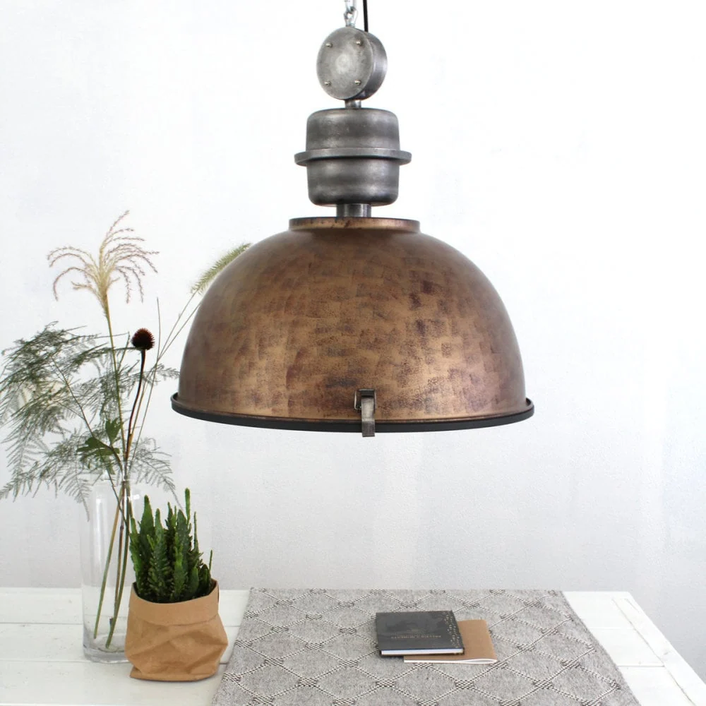 Steinhauer hanglamp bikkelxxl - 1 lichts - 52x 153 cm - bruin