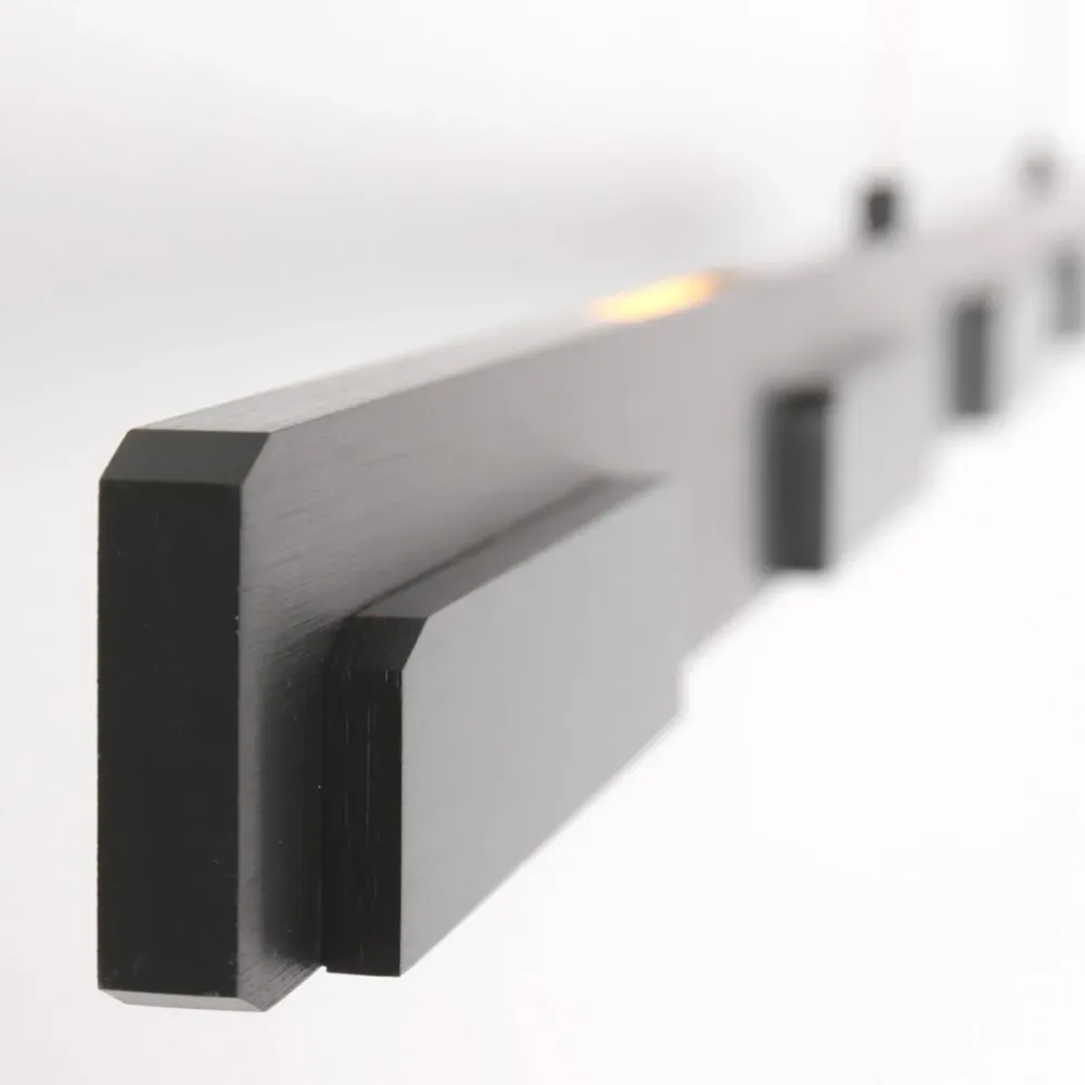 Steinhauer hanglamp Bloc - 7 lichts - 120x 130 cm - zwart