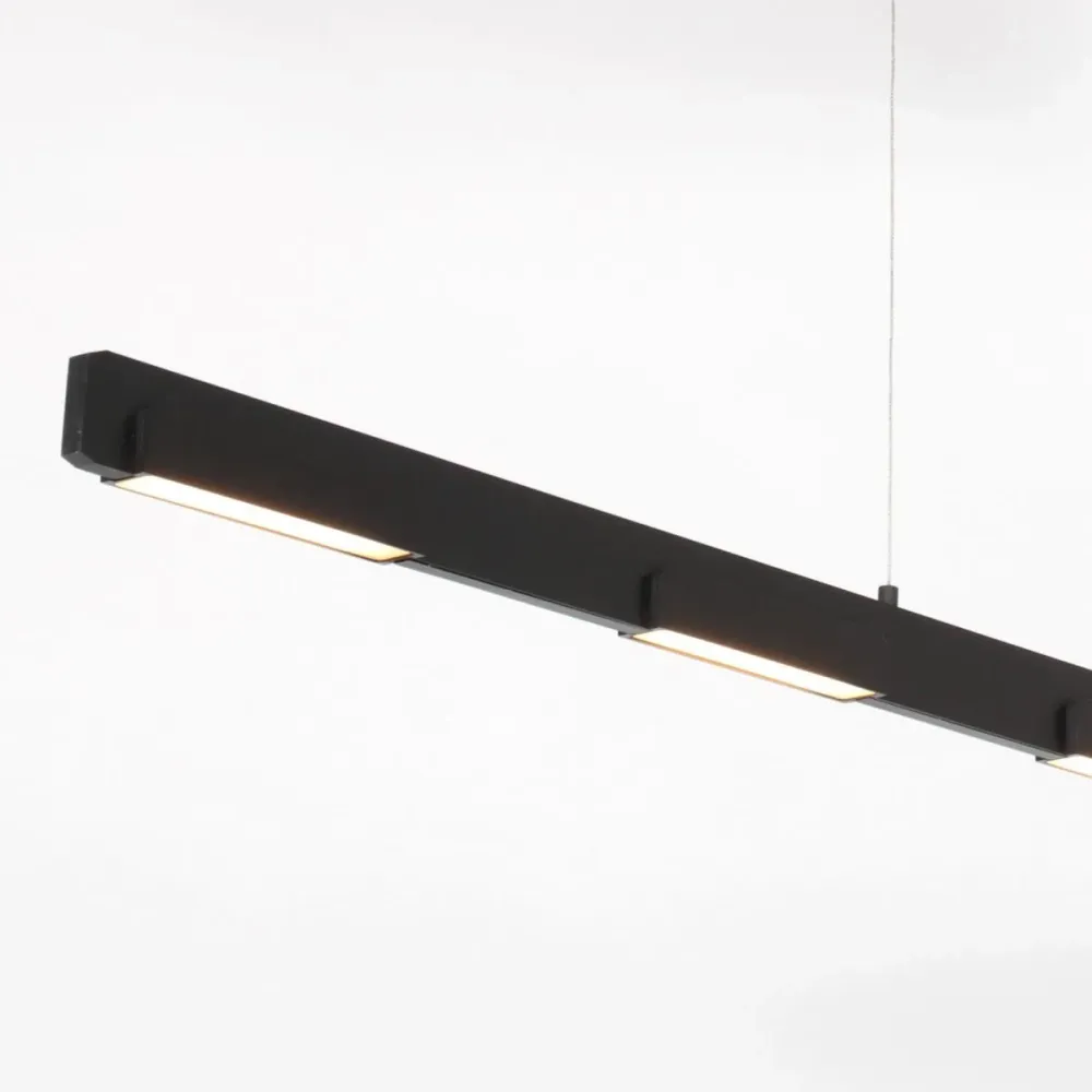 Steinhauer hanglamp Bloc - 7 lichts - 120x 130 cm - zwart
