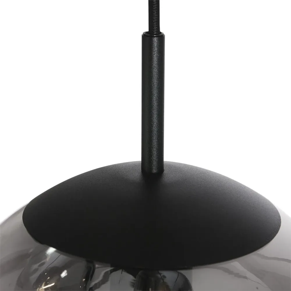 Steinhauer hanglamp bollique - 3 lichts - 40 x 200 cm - zwart