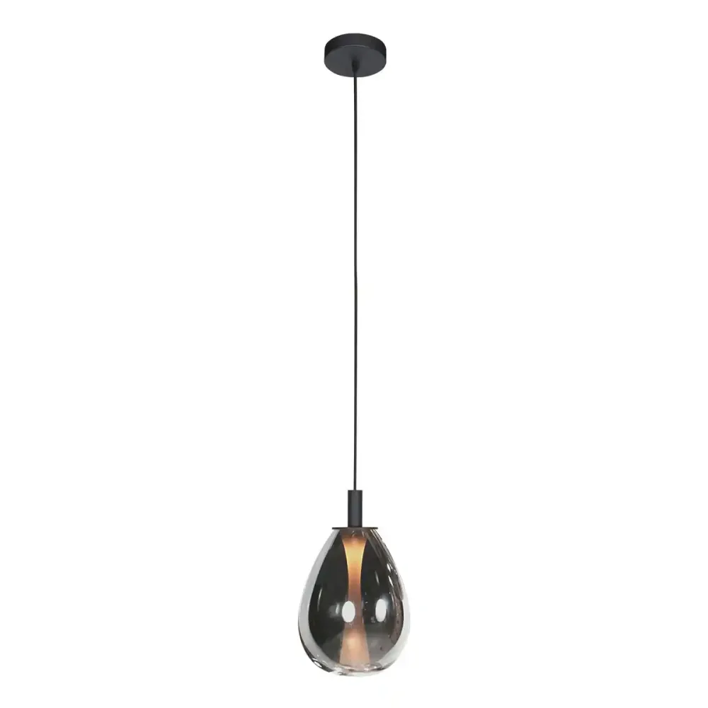 Steinhauer hanglamp Glimsy - 1 lichts - 22 x 190 cm - zwart