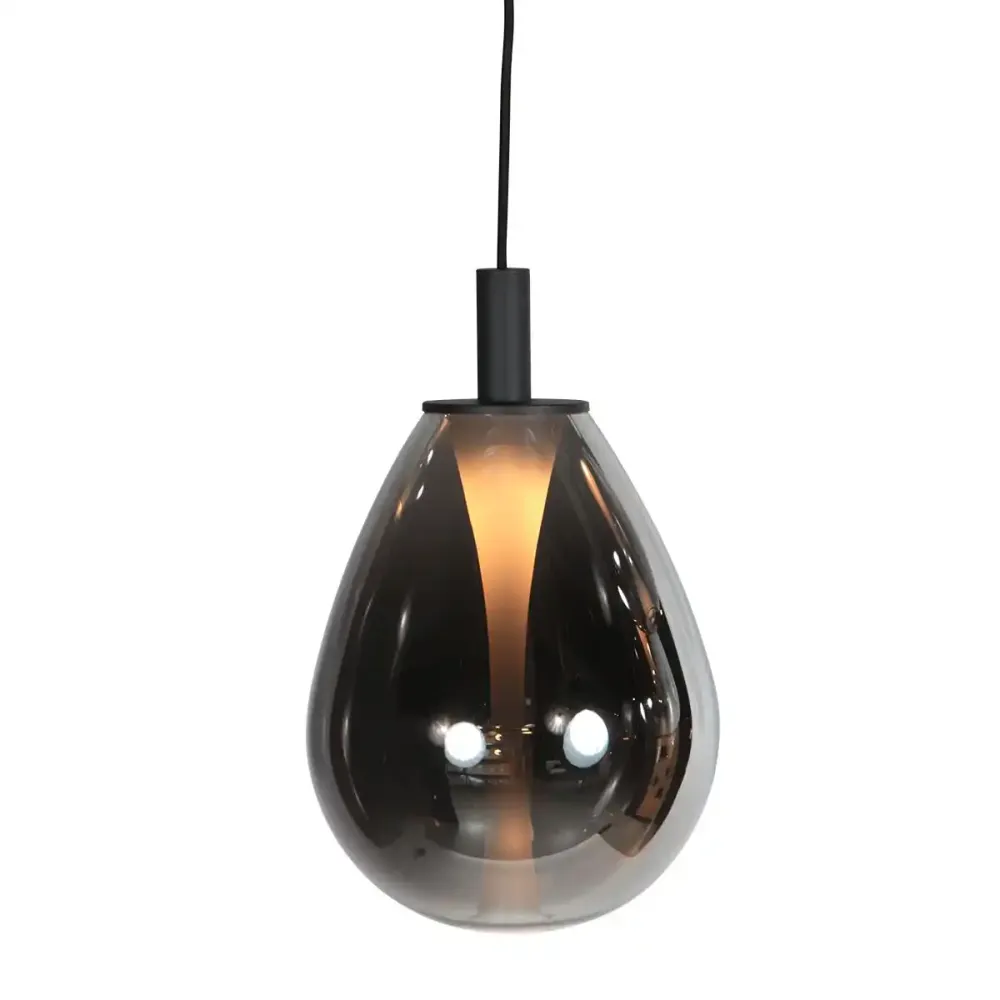 Steinhauer hanglamp Glimsy - 1 lichts - 22 x 190 cm - zwart