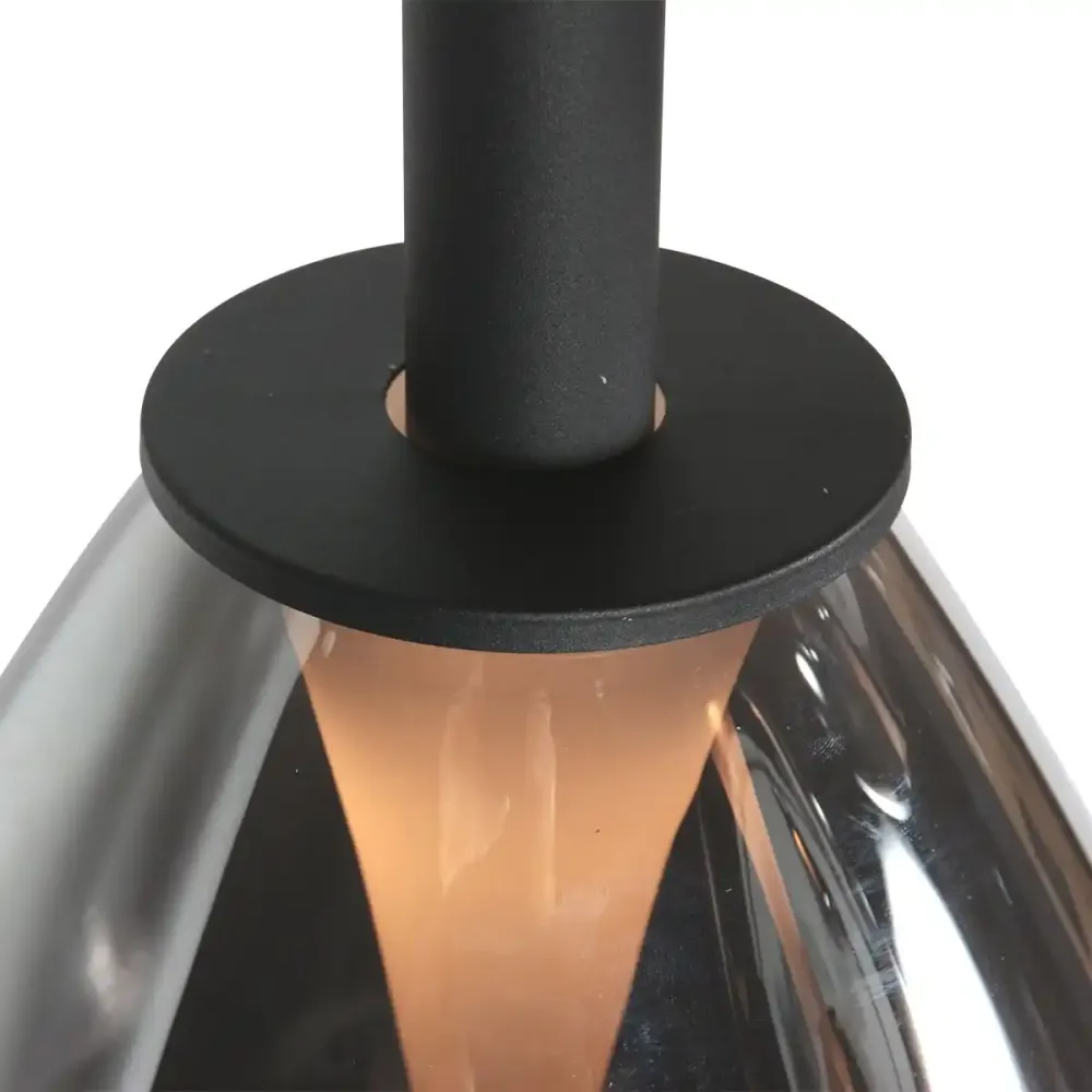 Steinhauer hanglamp Glimsy - 1 lichts - 22 x 190 cm - zwart