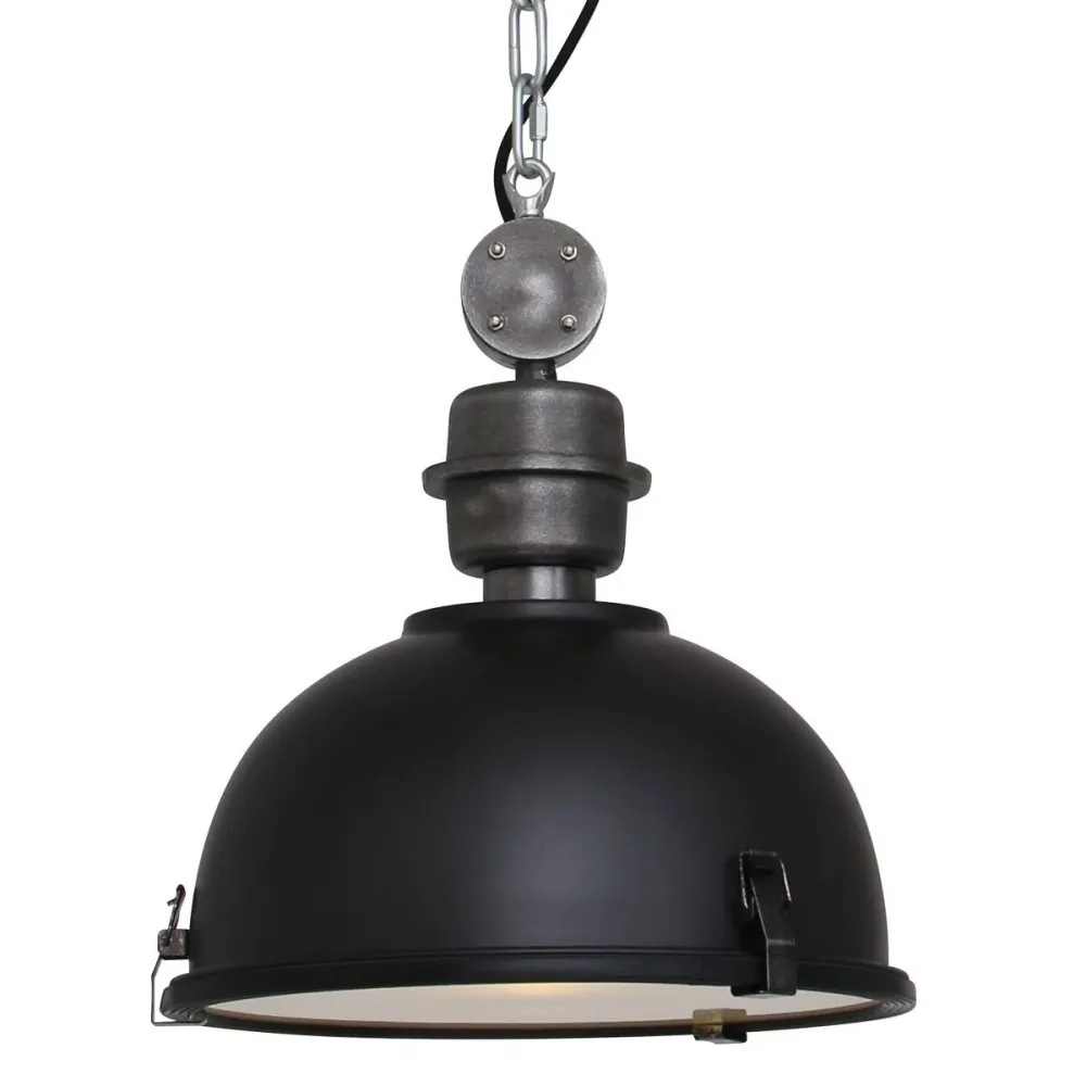 Steinhauer hanglamp industrieel - 1 lichts - 33x 150 cm - zwart