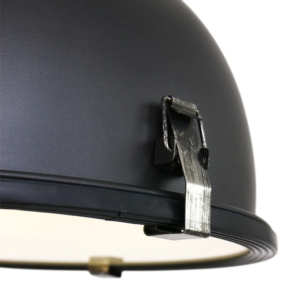 Steinhauer hanglamp industrieel - 1 lichts - 33x 150 cm - zwart