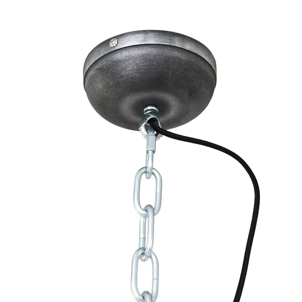 Steinhauer hanglamp industrieel - 1 lichts - 33x 150 cm - zwart