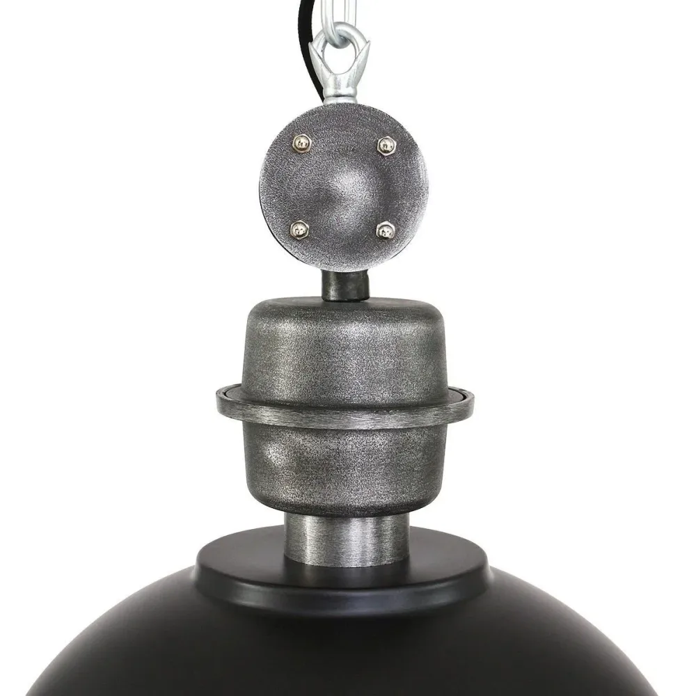 Steinhauer hanglamp industrieel - 1 lichts - 33x 150 cm - zwart