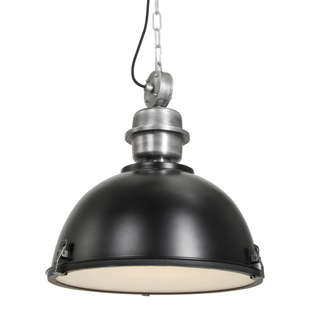Steinhauer hanglamp industrieel - 1 lichts - 42x 145 cm - zwart