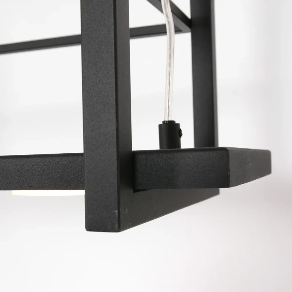 Steinhauer hanglamp Tør - 6 lichts - 100 x 150 cm - zwart