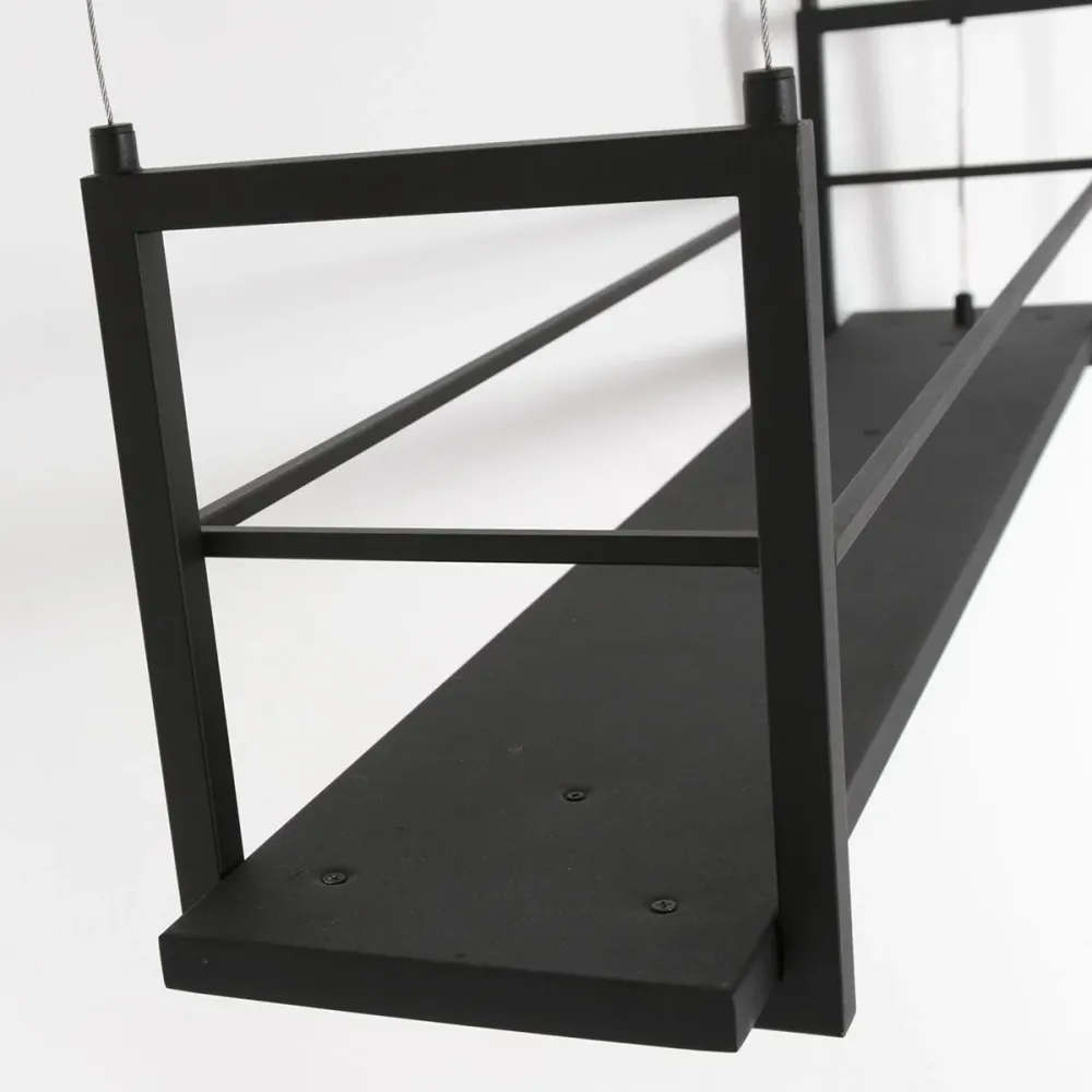 Steinhauer hanglamp Tør - 6 lichts - 100 x 150 cm - zwart