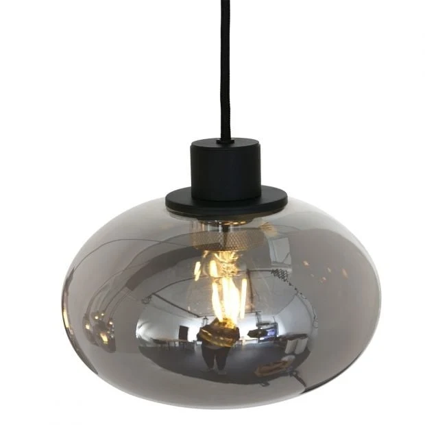 Steinhauer hanglamp reflexion - 8 lichts - 145x 160 cm - zwart