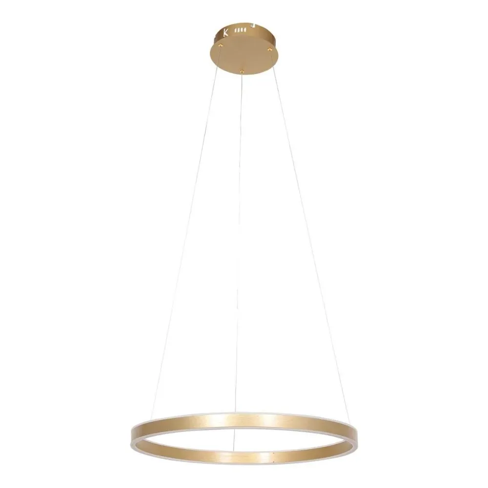 Steinhauer hanglamp Ringlux - 1 lichts - 60x 170 cm - mat goud