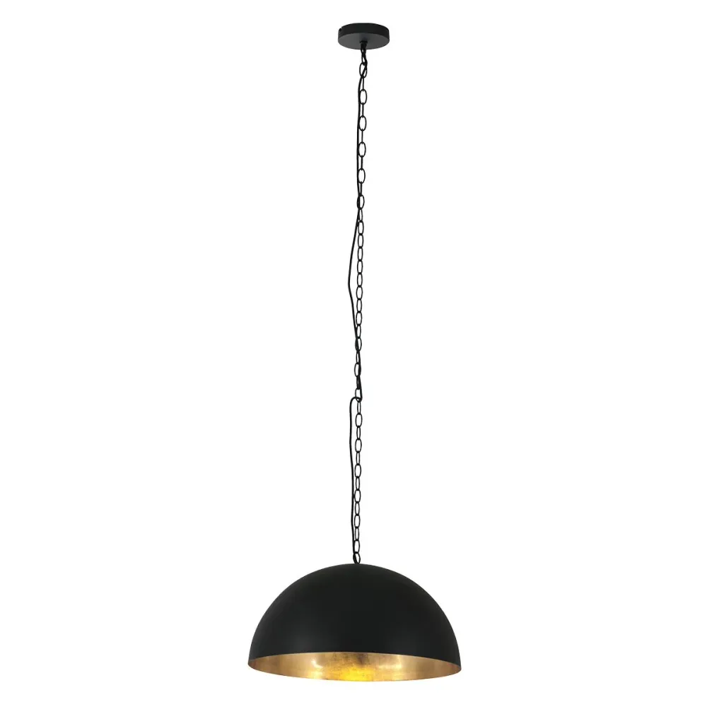 Steinhauer hanglamp semicirkel - 1 lichts - 50x 180 cm - zwart