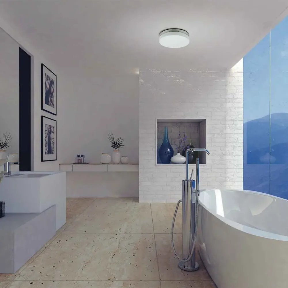 Steinhauer plafondlamp ceiling - 1 lichts - 24x 7 cm - mat chroom