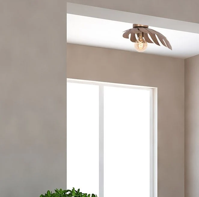 Steinhauer plafondlamp Feuilleter - 1 lichts - 38x 15 cm - brons