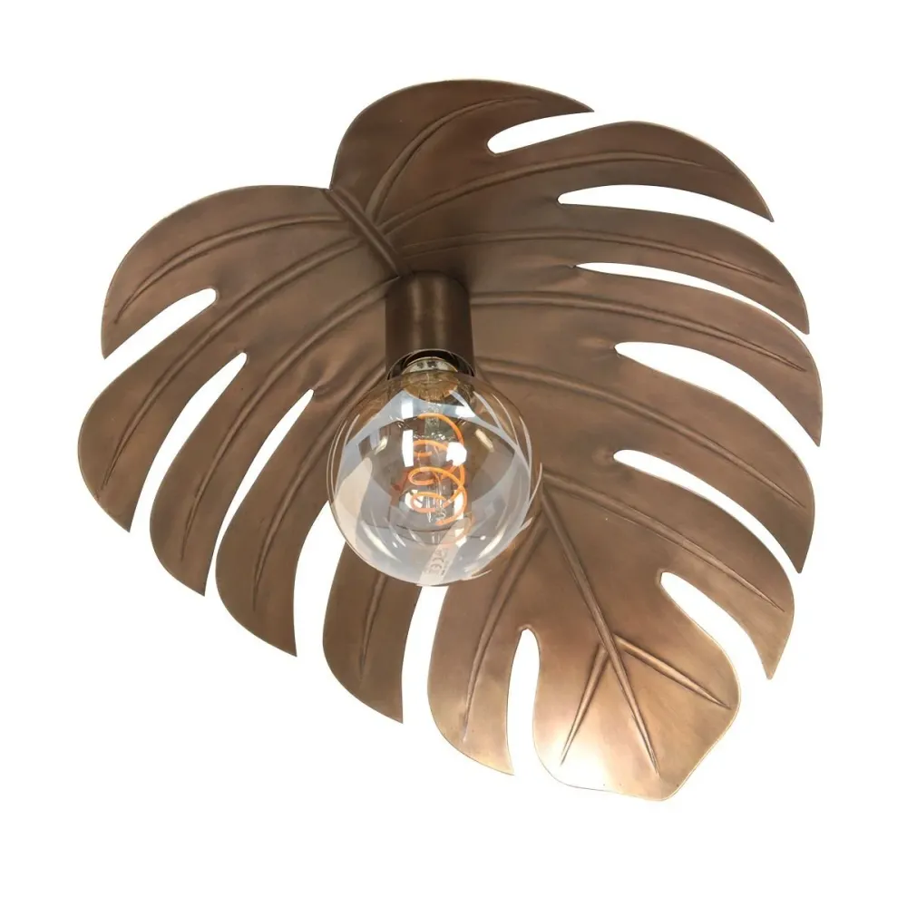 Steinhauer plafondlamp Feuilleter - 1 lichts - 38x 15 cm - brons