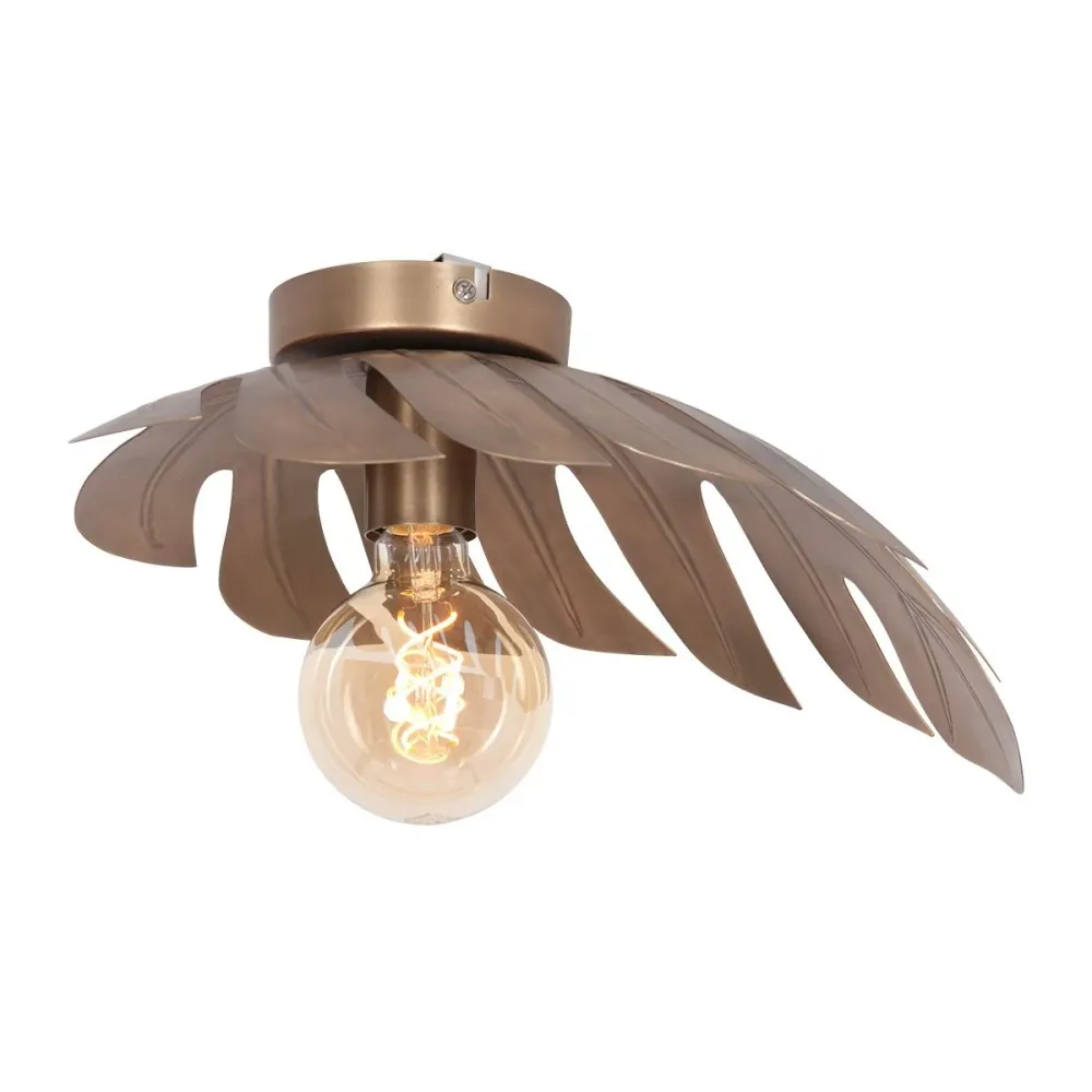 Steinhauer plafondlamp Feuilleter - 1 lichts - 38x 15 cm - brons