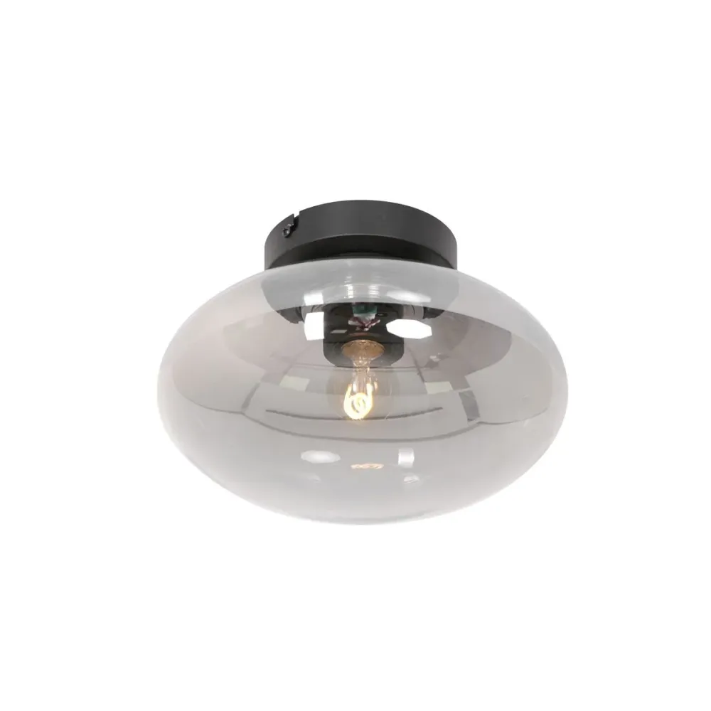 Steinhauer plafondlamp reflexion - 1 lichts - 25x 17 cm - zwart