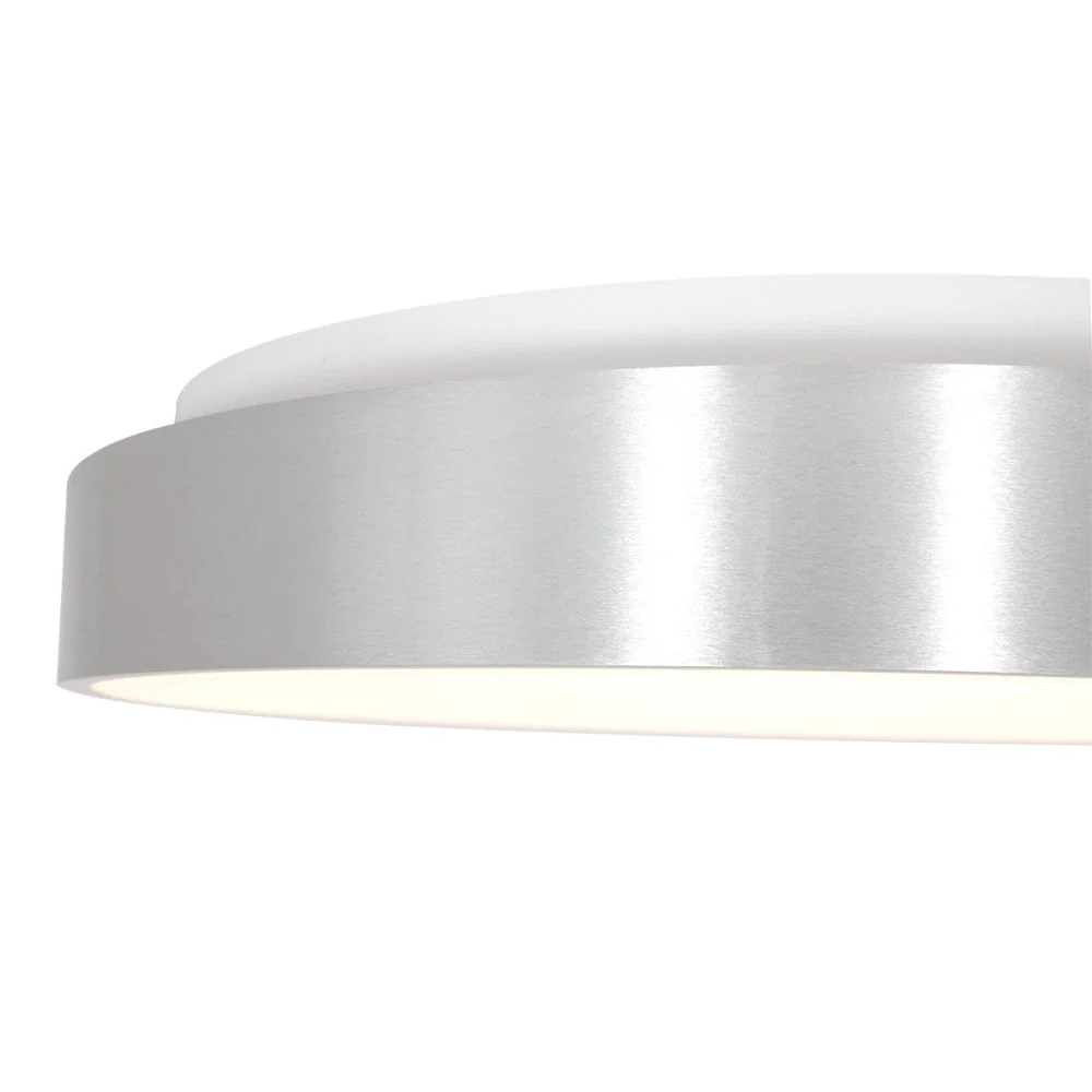 Steinhauer plafondlamp Ringlede - 1 lichts - 38x 9 cm - zilver
