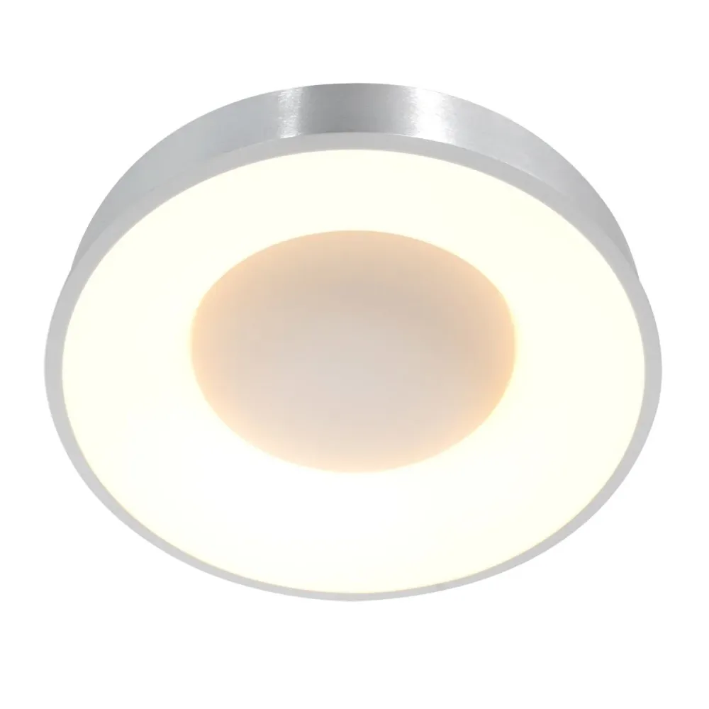 Steinhauer plafondlamp Ringlede - 1 lichts - 38x 9 cm - zilver