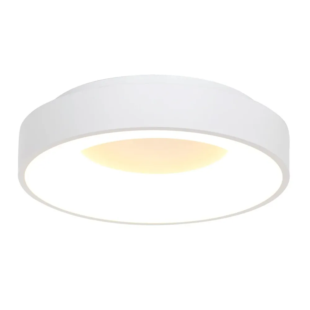 Steinhauer plafondlamp Ringlede - 1 lichts - 48x 9 cm - wit