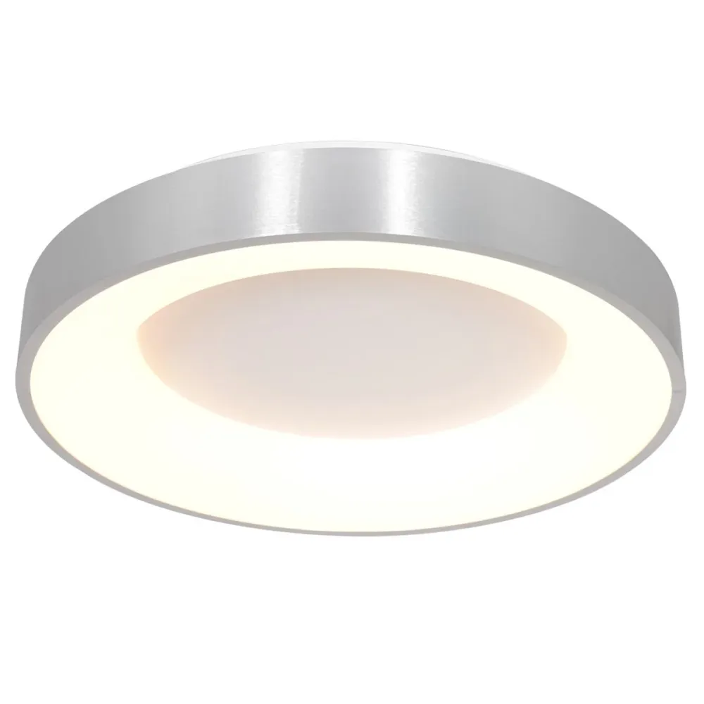 Steinhauer plafondlamp Ringlede - 1 lichts - 48x 9 cm - zilver