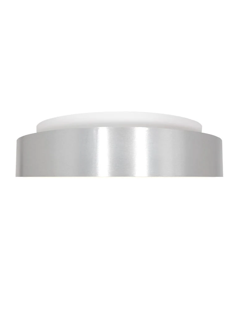 Steinhauer plafondlamp Ringlede - 1 lichts - 48x 9 cm - zilver