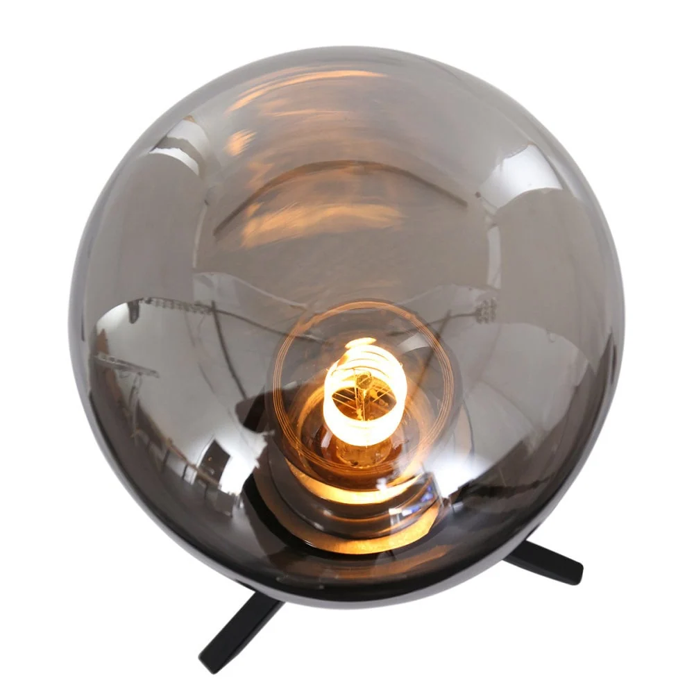 Steinhauer tafellamp reflexion - 1 lichts - 15x 22 cm - zwart